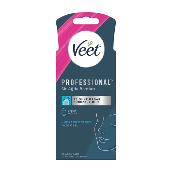 Veet Professional 20'li Yüz Ağda Bandı Hassas Ciltler