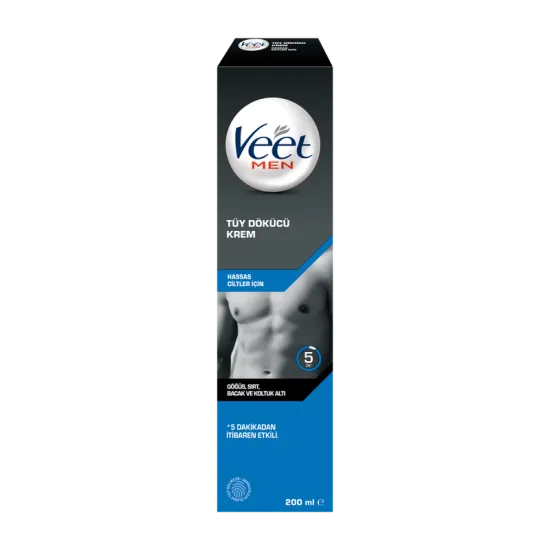 Veet Men Erkeklere Özel Tüy Dökücü Krem 200ml Hassas Ciltler