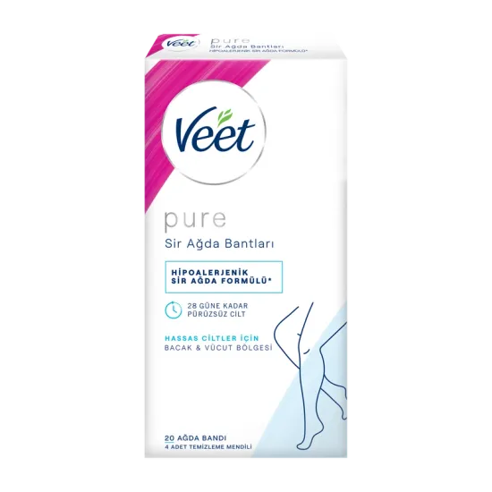 Veet Pure 20'li Bacak&Vücut Ağda Bandı